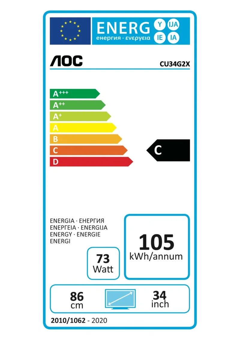 AOC CU34G2X/BK