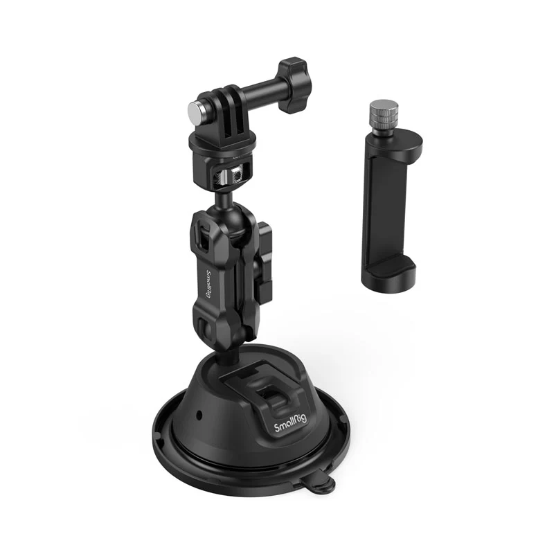 SmallRig 4275 Kit de support portable à ventouse pour caméras d'action/téléphones portables SC-1K