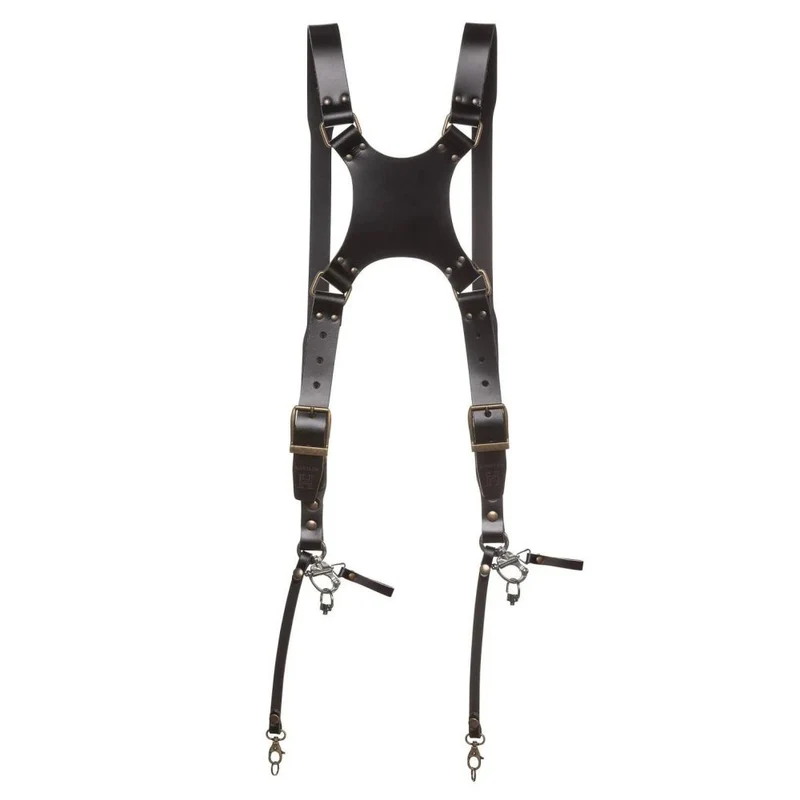 The Hantler Harnais double pour caméra Noir / Laiton, grand