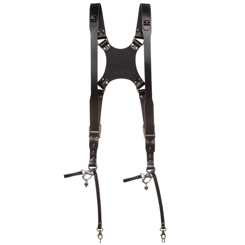 The Hantler Harnais double pour caméra Noir / Laiton, grand