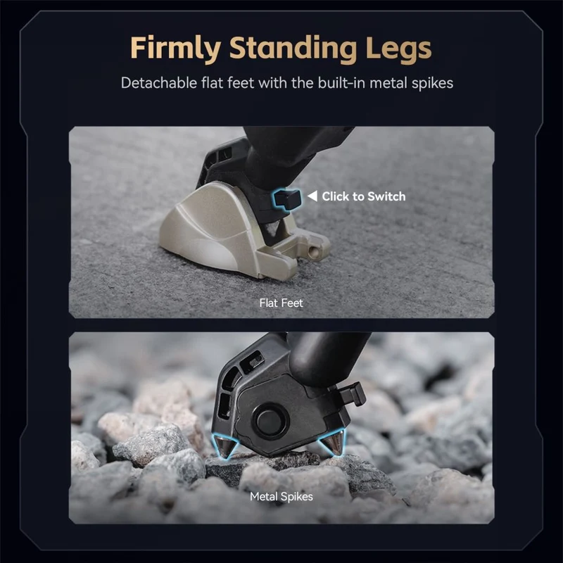 SmallRig 4465 Kit de trépied à tête fluide professionnel