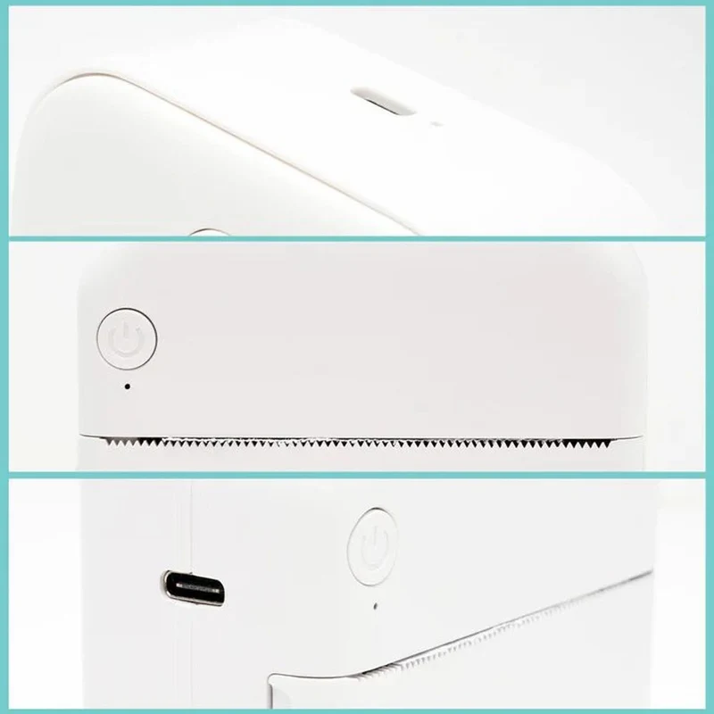 Pora&Co Mini imprimante photo pour smartphone, blanc