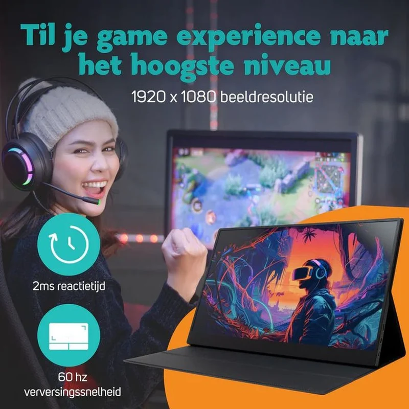 Pora&Co Moniteur portable 14,5 pouces