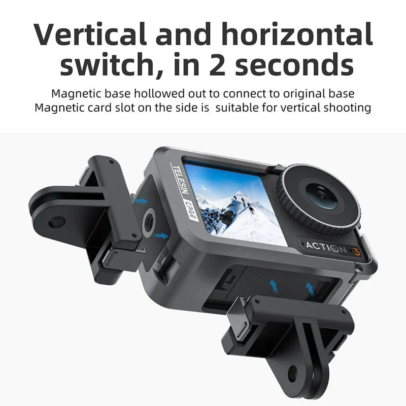 Telesin Cage en métal pour DJI Osmo Action 3