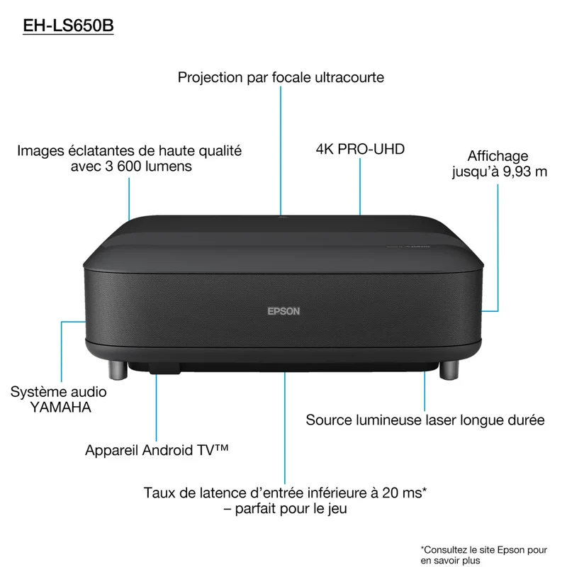 Epson EH-LS650 Noir
