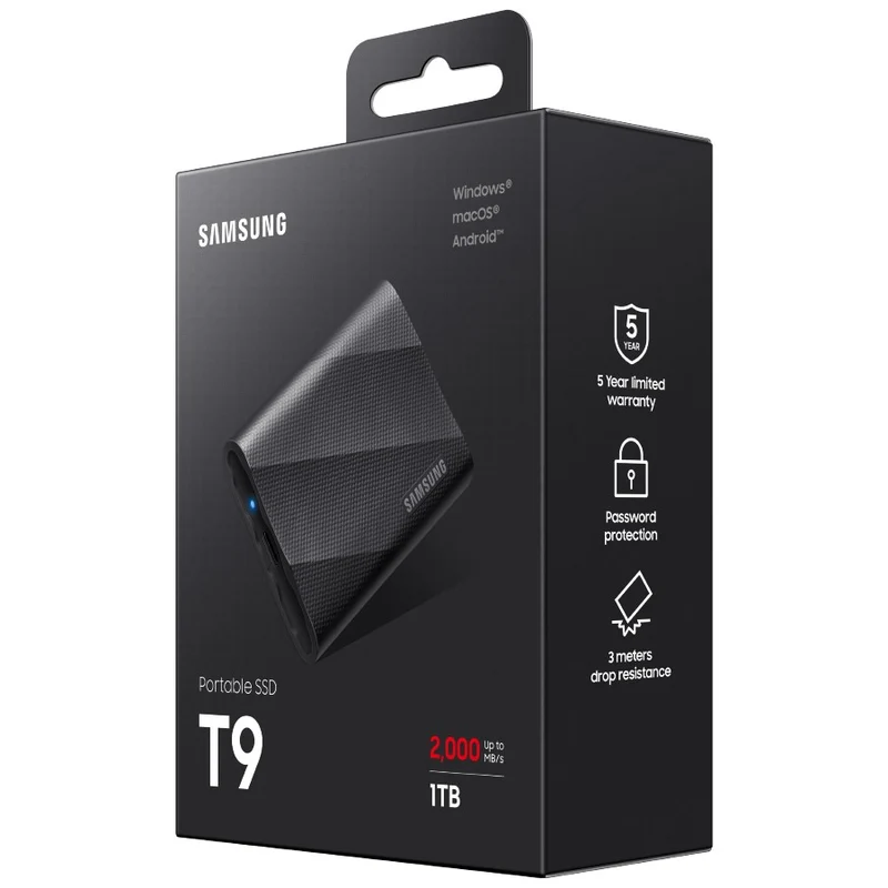 Samsung SSD portable T9 1 To noir