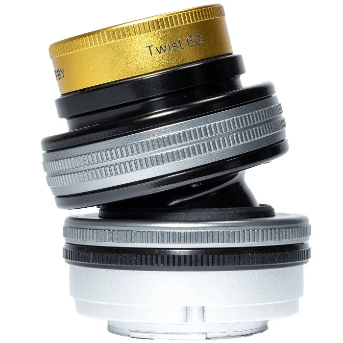 Lensbaby Twist 60 + Double Verre II Optic Swap Kit pour Nikon F Monture