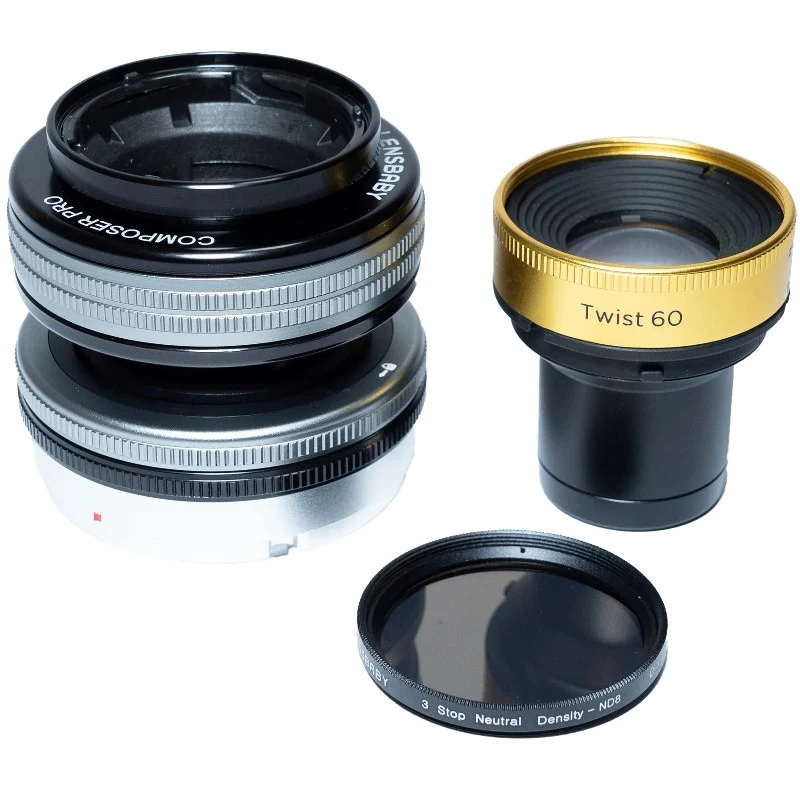 Lensbaby Twist 60 + Double Verre II Optic Swap Kit pour Canon RF Monture