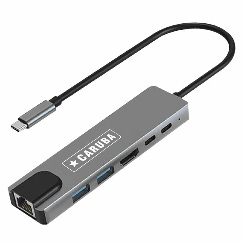 Caruba 6-in-1 USB-C Hub avec Ethernet