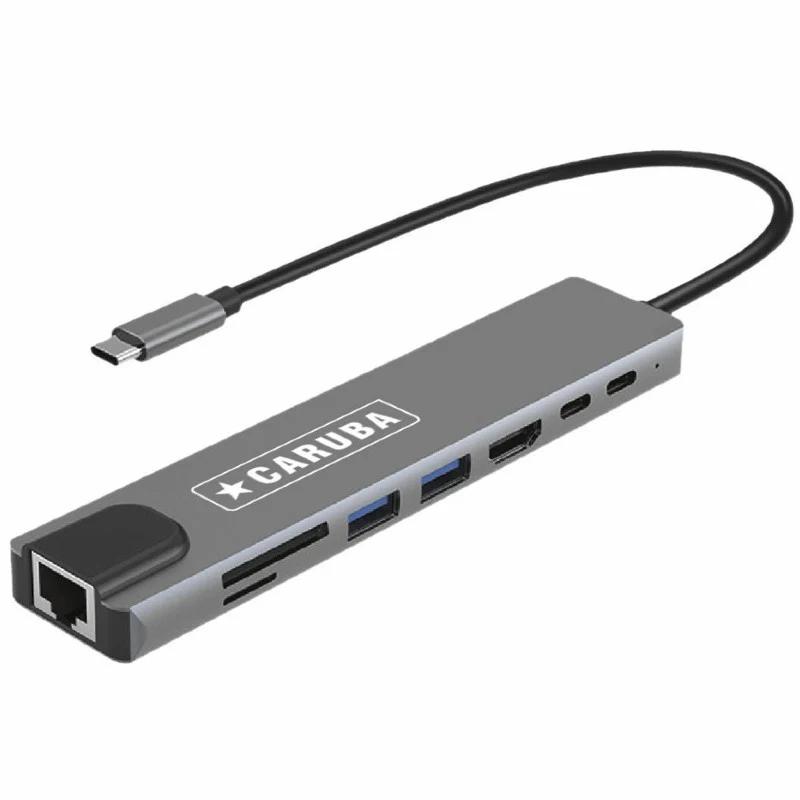 Caruba 8-in-1 USB-C Hub avec Ethernet