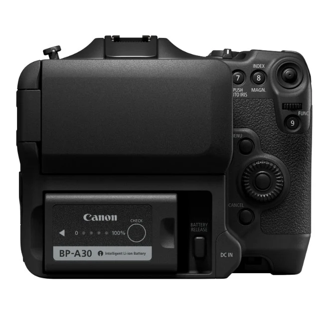 Canon EOS C70 + Adaptateur de monture EF-EOS R 0.71x + BP-A30