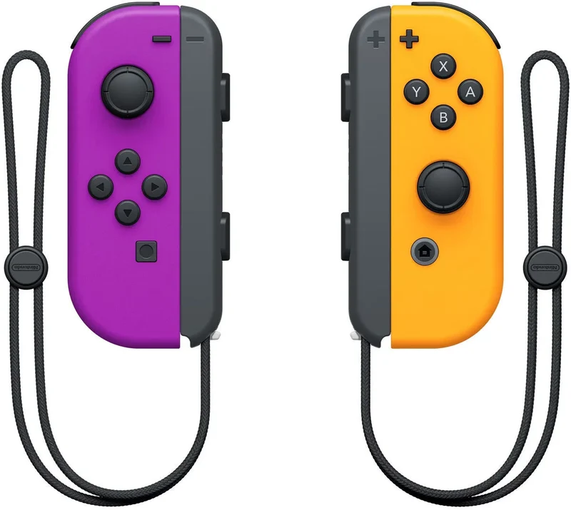 Nintendo Joy-Con Violet Néon et Orange Néon