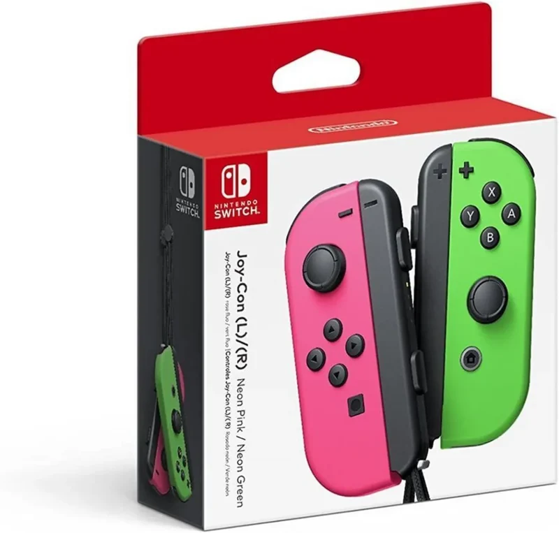 Nintendo Joy-Con Vert Néon et Rose Néon