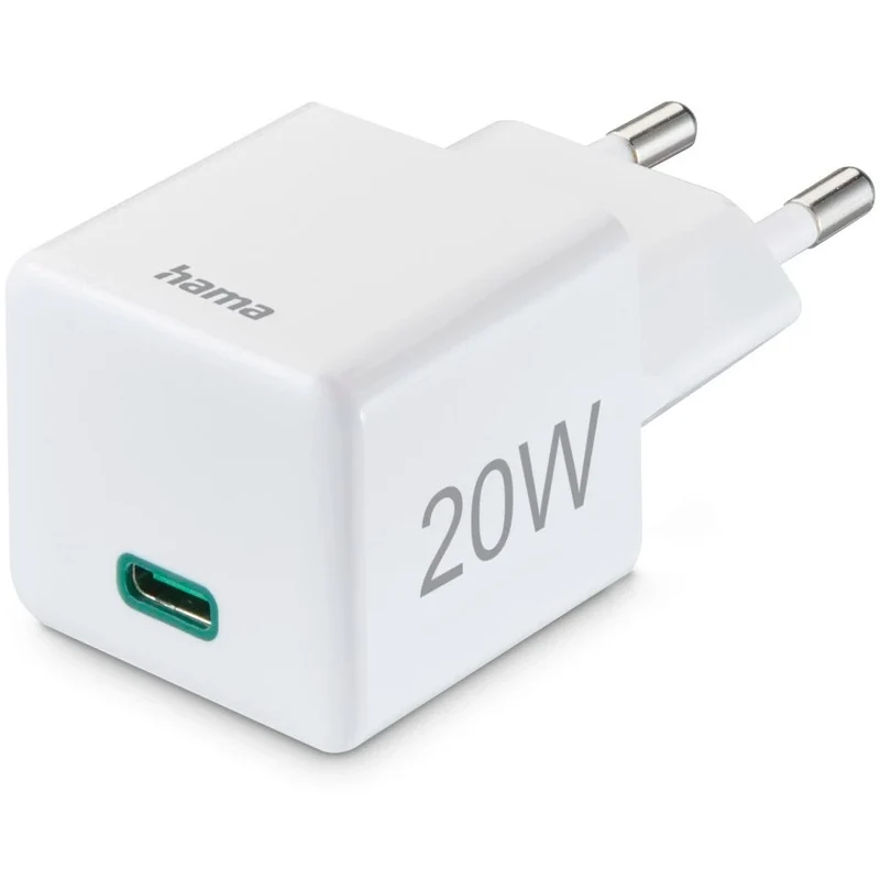 Hama Mini Chargeur USB-C 20W - Blanc