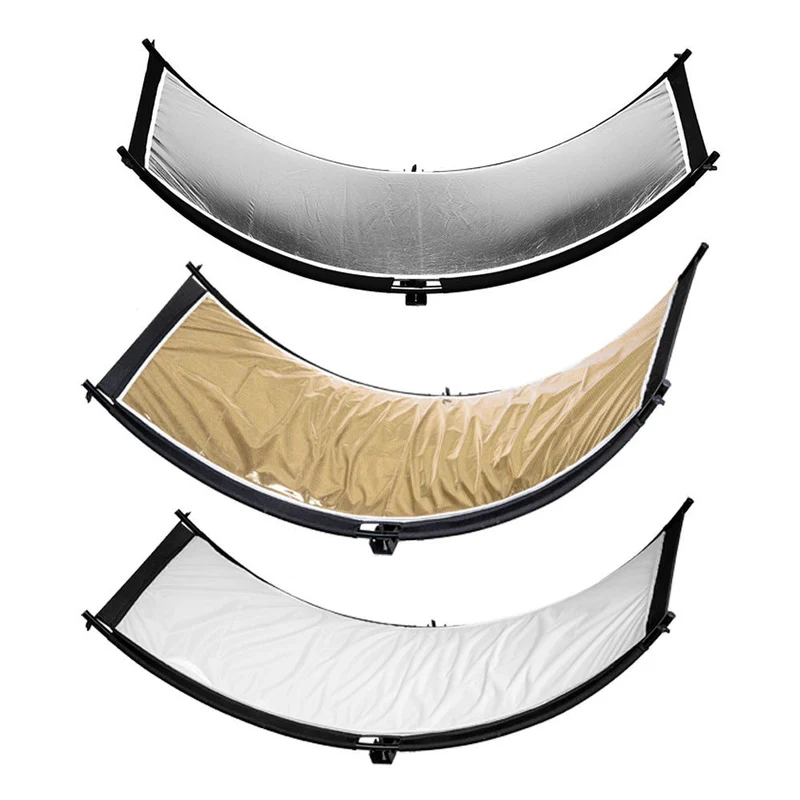 Caruba Curved Face Réflecteur Pro Kit, 180cm X 65cm (Incl. Kit d'extension)
