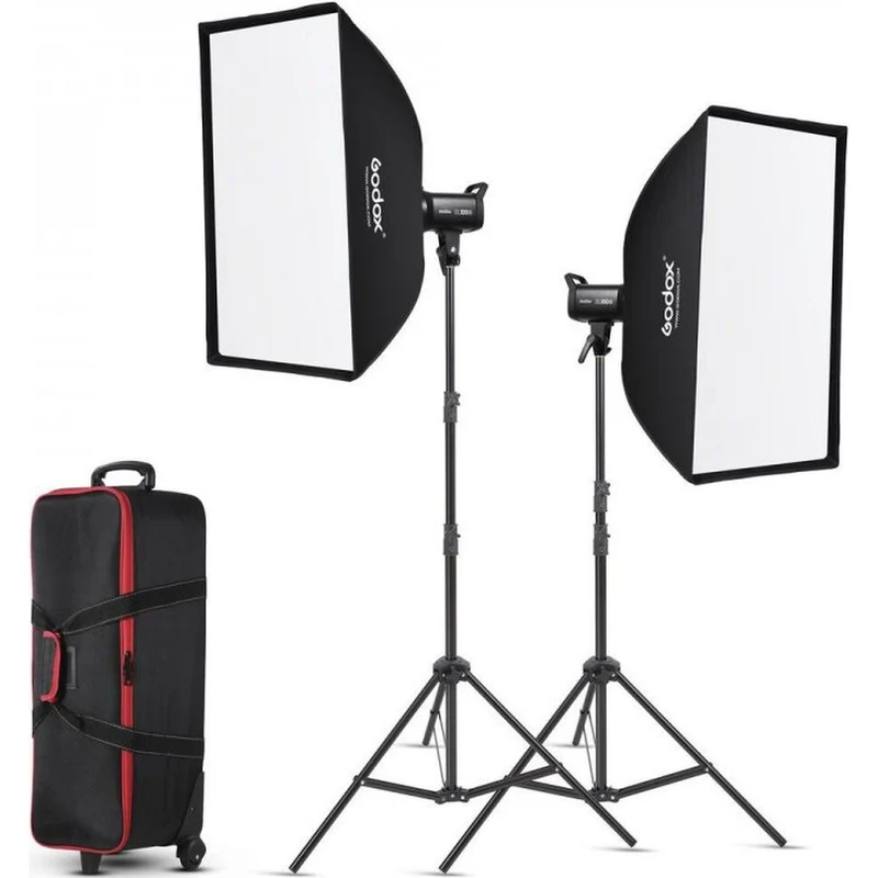 Godox SL100D Kit - Eclairage LED Kit Daylight (2xSL100D & Accessories)
