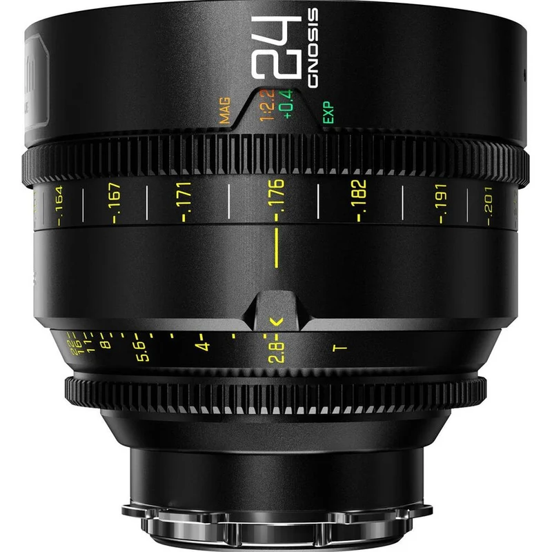 DZOFilm Gnosis 24mm T2.8 Macro Objectif à focale fixe dans un étui de sécurité - métrique