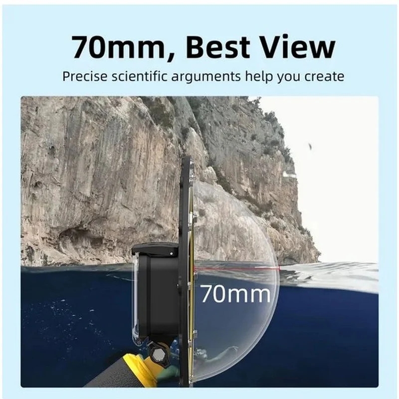 Telesin Dôme étanche pour GoPro Hero 9/10/11