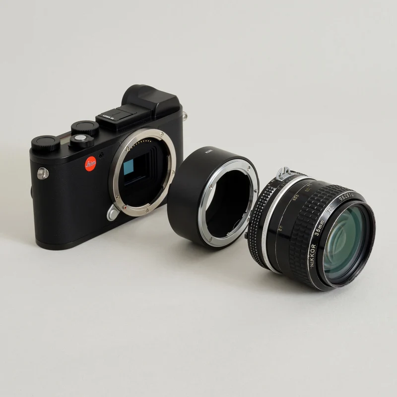 Urth Adaptateur de monture d'objectif : Compatible avec l'objectif Nikon F et le boîtier d'appareil photo Leica L