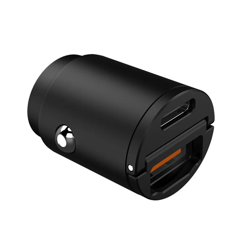 Celly Chargeur Voiture Noir Label USB-C + Port USB, 30W