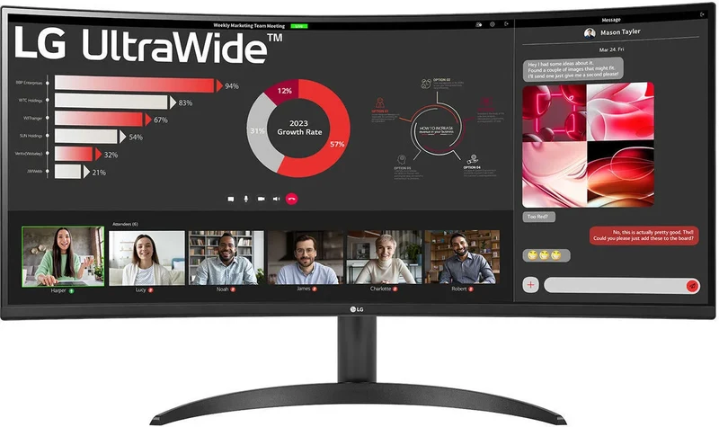 LG Electronics 34WR50QC-B
