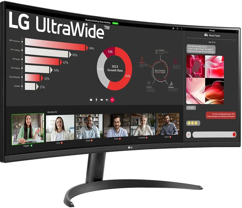 LG Electronics 34WR50QC-B