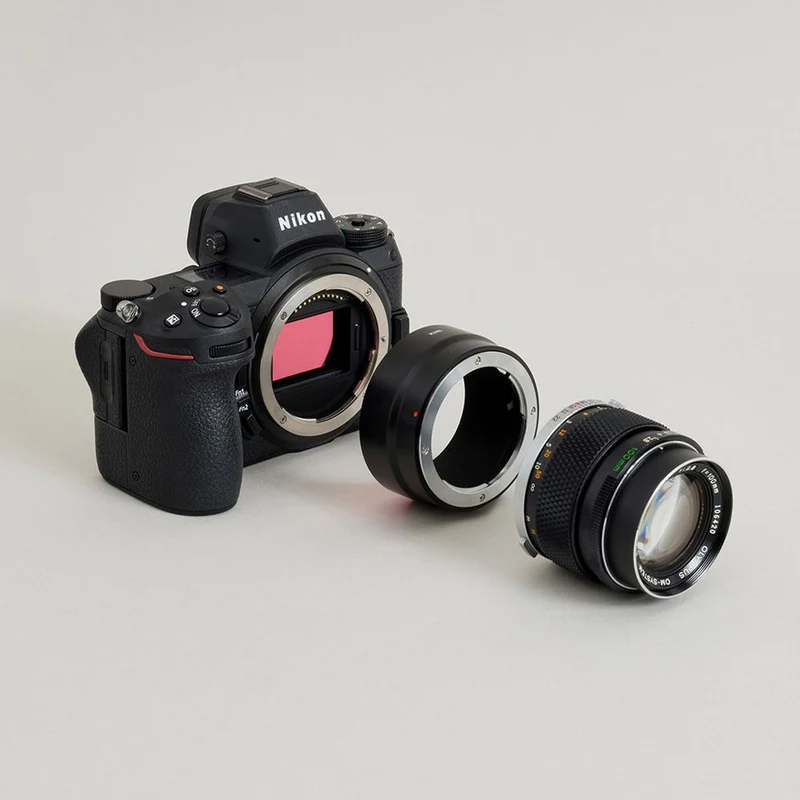 Urth Adaptateur de monture d'objectif : Compatible avec l'objectif Olympus OM et le boîtier de l'appareil photo Nikon Z