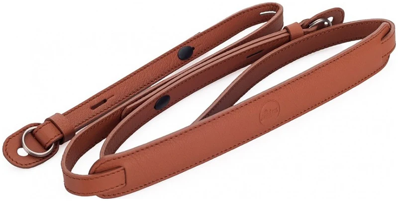 Leica Dragonne Cuir Vachette Pleine Fleur Cognac