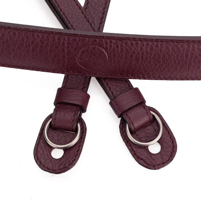 Leica Dragonne Cuir Vachette Pleine Fleur Violet Mûre
