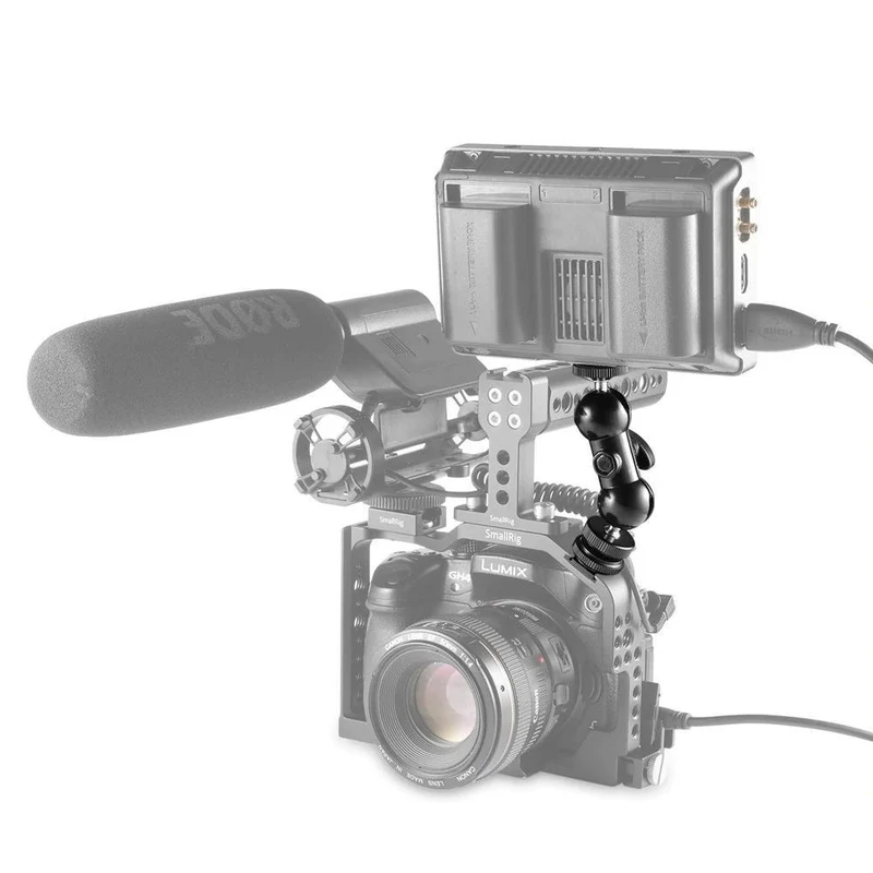 SmallRig 1135 Cool-Ballhead-V1 Multi-function Double BallHead avec Griffe monture & 1/4" Vis
