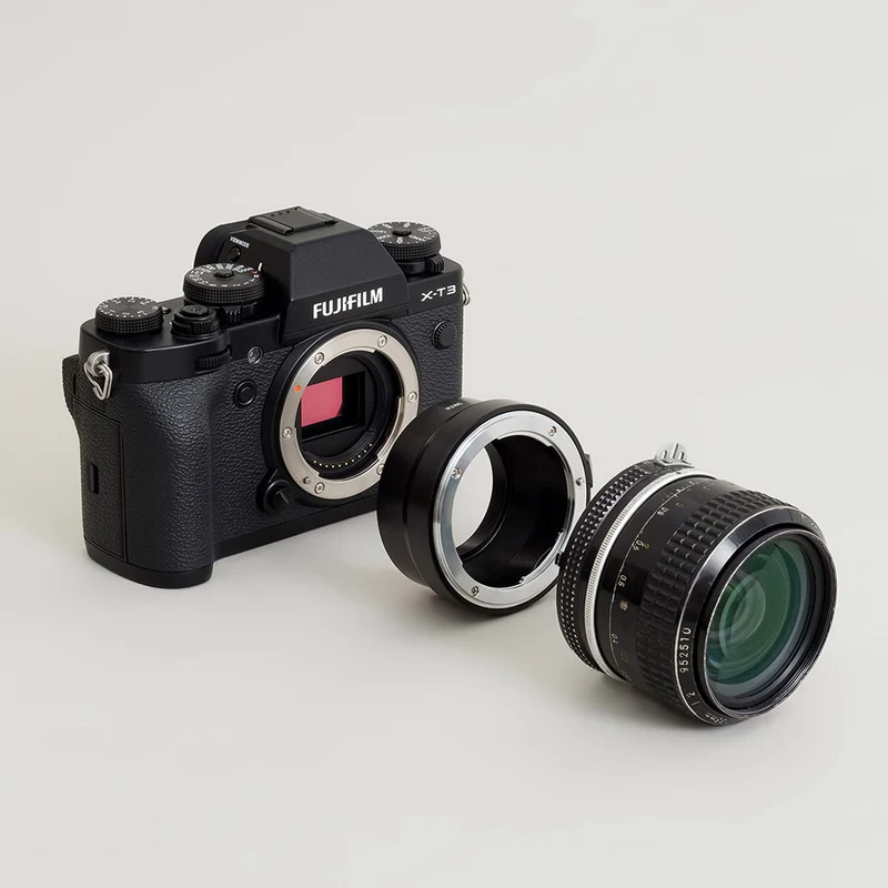 Urth Adaptateur de monture d'objectif : Compatible avec l'objectif Nikon F et le boîtier de l'appareil photo Fujifilm X
