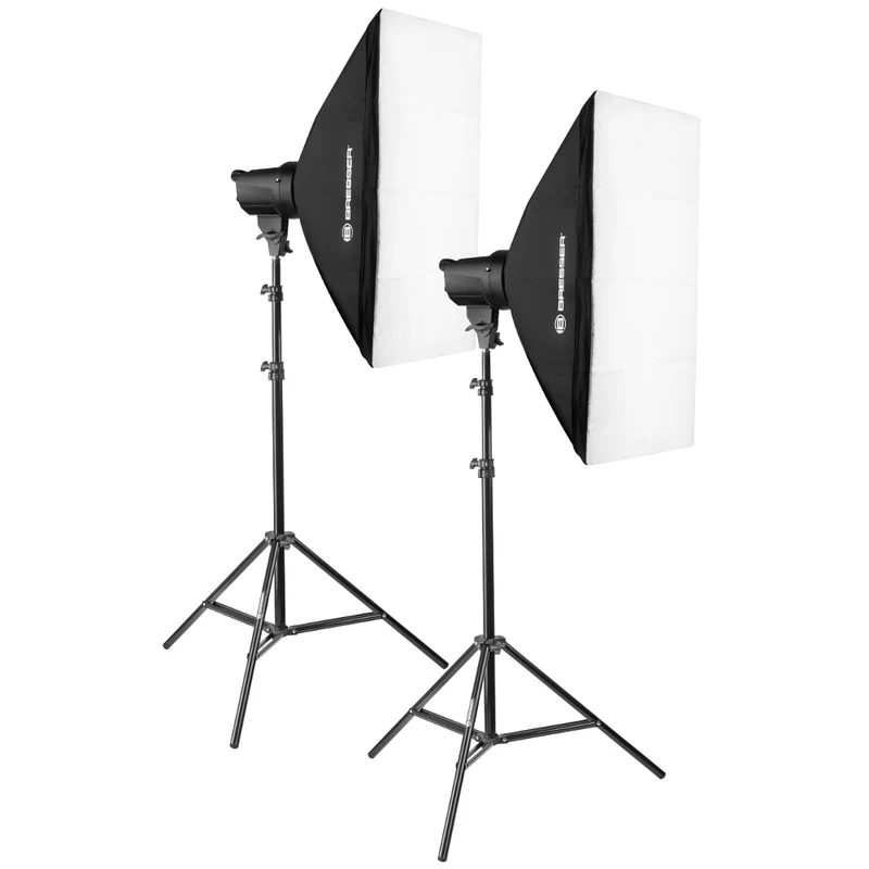 Bresser BRT-200B Kit 2 Flashs De Studio 200W