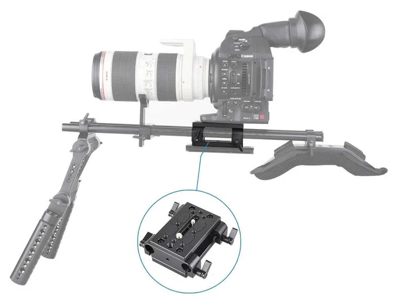 SmallRig 1798 Trépied Mounting Kit avec 15mm Rail Block