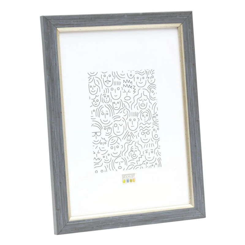 Deknudt Cadre en aspect peintre gris avec passepoil assorti 10x15 S46AF7