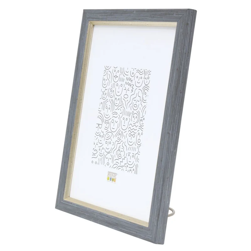 Deknudt Cadre en aspect peintre gris avec passepoil assorti 10x15 S46AF7