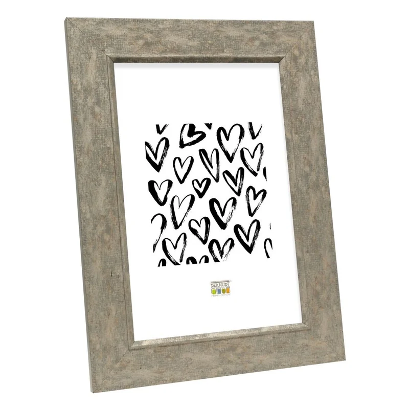 Deknudt Cadre photo en bois 40x40 beige-gris