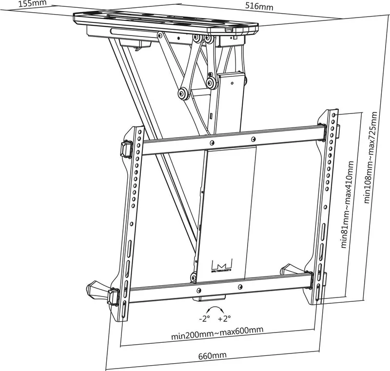 Multibrackets M Motorized Ceiling Mount