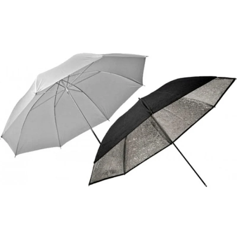 Elinchrom Lot 2 Parapluies Translucide/Argent