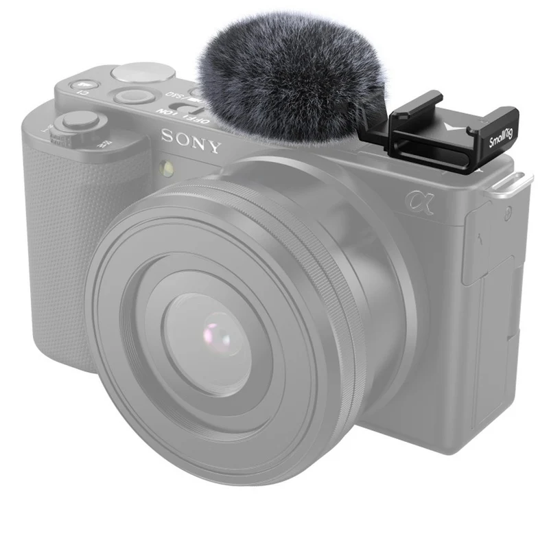 SmallRig Griffe Froide Adaptateur avec pare-brise pour Sony ZV-E10 et ZV-1 3526