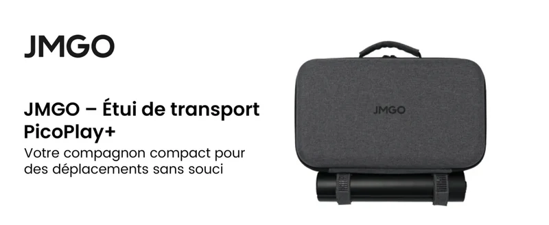 JMGO PicoPlay + Powerbank + Pied de sol + étui de tran