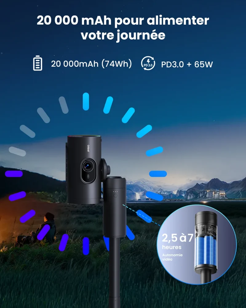 JMGO PicoPlay + Powerbank + Pied de sol + étui de tran