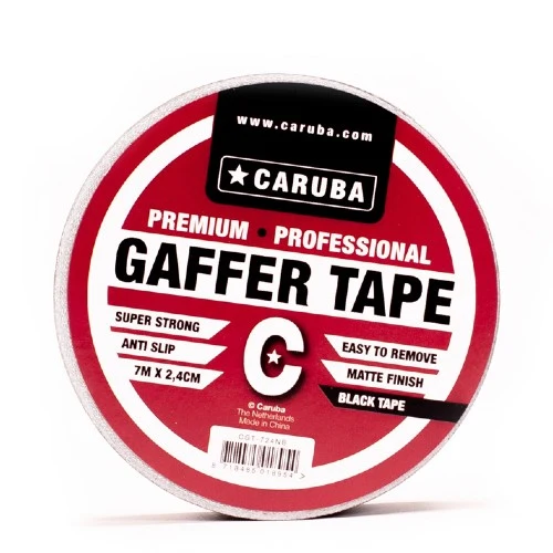Caruba Gaffer Tape Nano Rouleau 7 mtr x 2,4 cm Noir