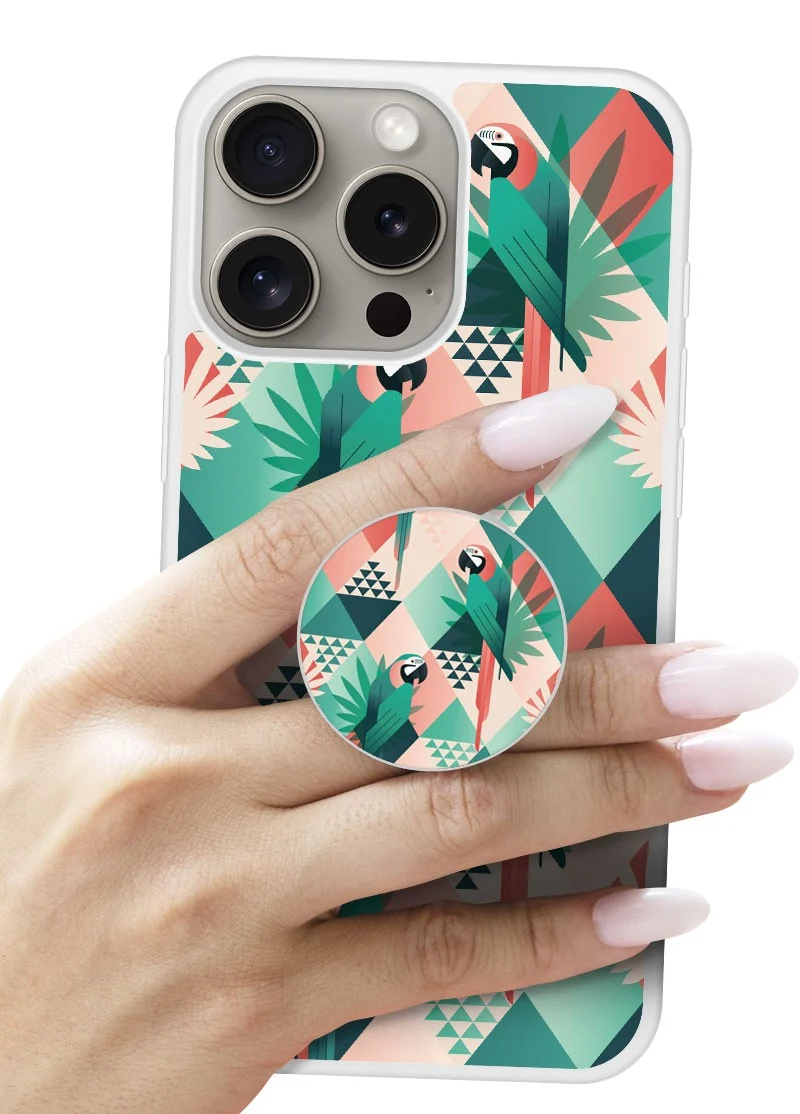 Grip imprimé | Design Perroquet géométrique