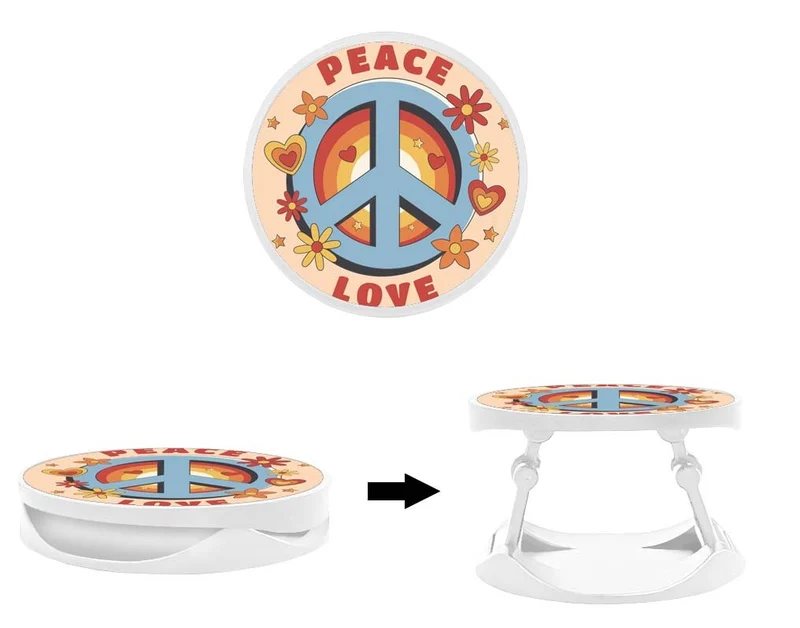 Grip imprimé | Design Peace and love retro