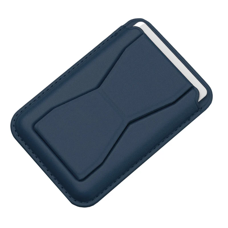 Grip Porte-cartes avec Support Pliable - Bleu