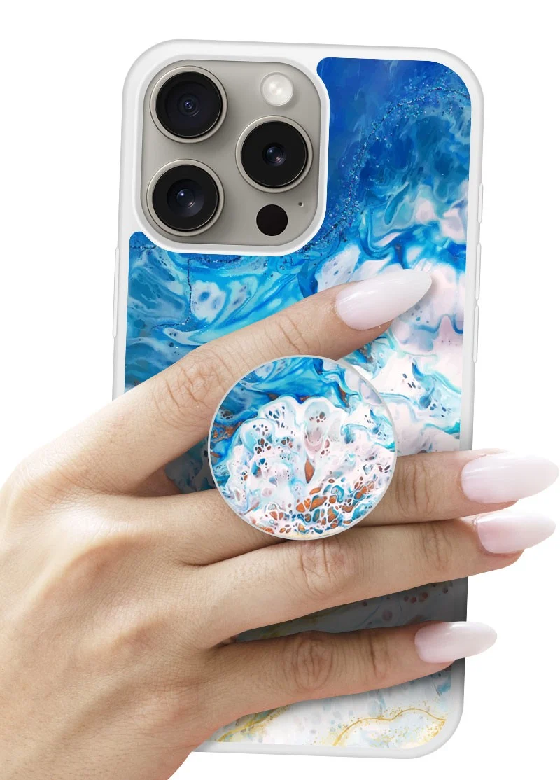Grip imprimé | Design Marbre océan