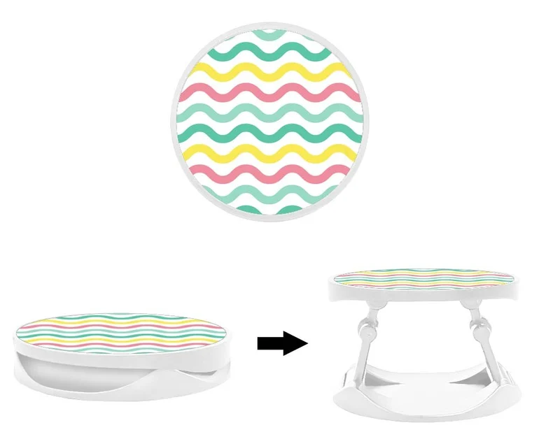 Grip imprimé | Design Vagues colorées
