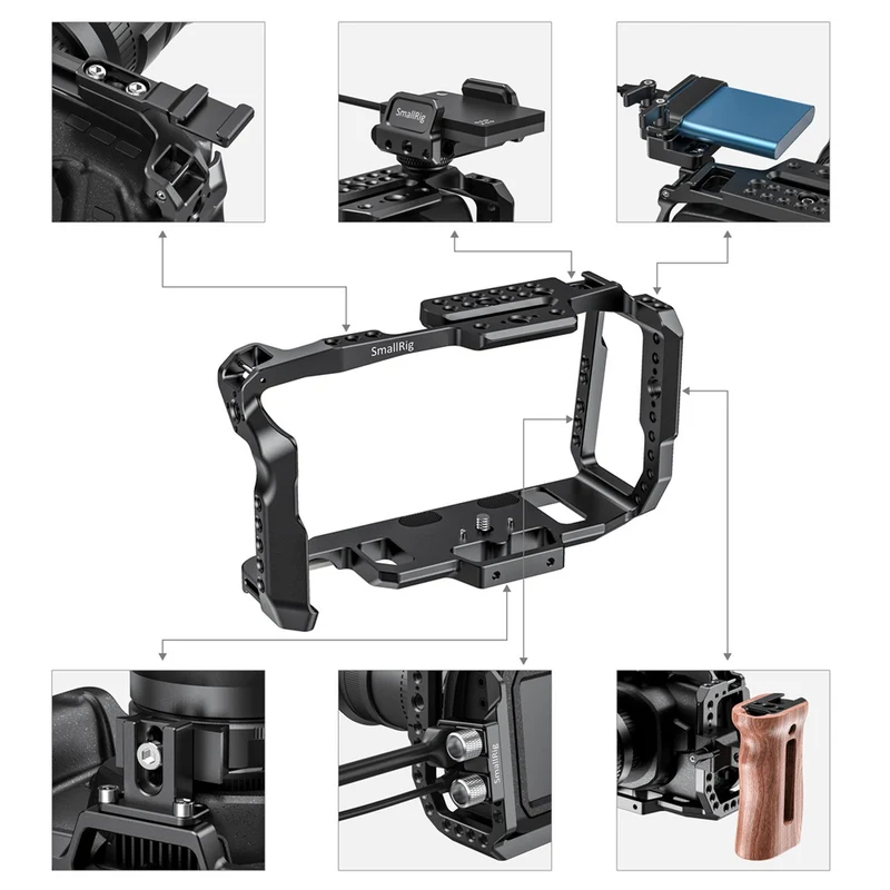 SmallRig Cage 2203B pour Blackmagic Design Pocket Cinema Appareil photo 4K & 6K New version