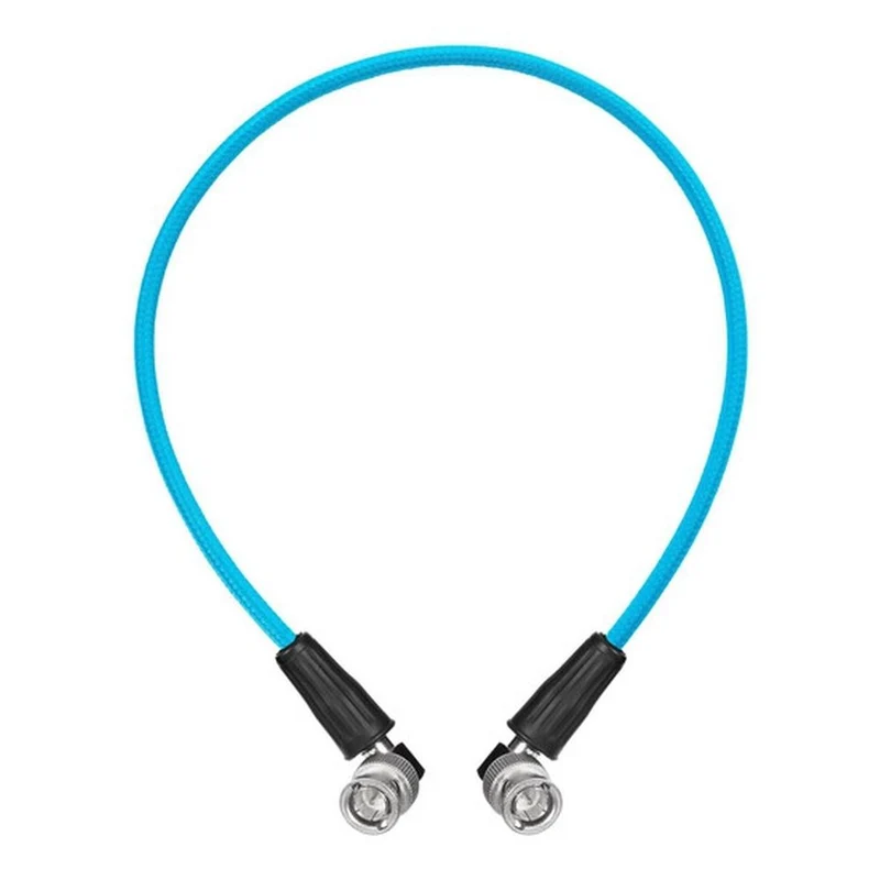 Kondor Blue 22" 12G SDI Angled Câble pour 4K 60p Appareil Photo Monitors et Transmitters (Câble Angulaire pour Moniteurs et Transmetteurs de Caméra 4K 60p).