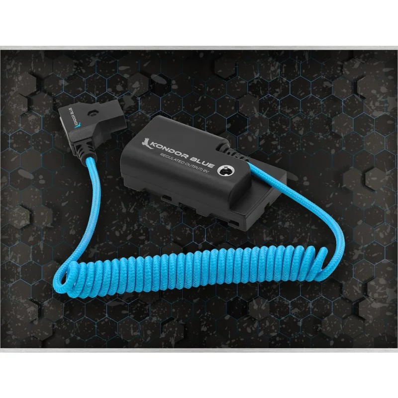 Kondor Blue D-Tap Câble vers Batterie Factice Sony Série L NPF